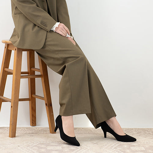 ポインテッド7㎝ヒール<ふわさら>痛くないパンプス＜新色追加＞
