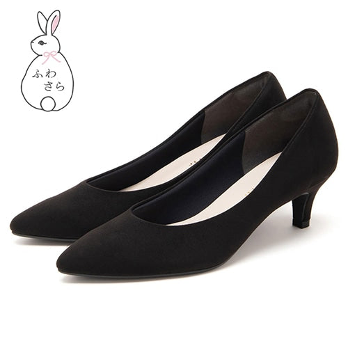 5cmポインテッド<ふわさら>痛くないパンプス<ふわふわ>【Made in Japan】【新色】