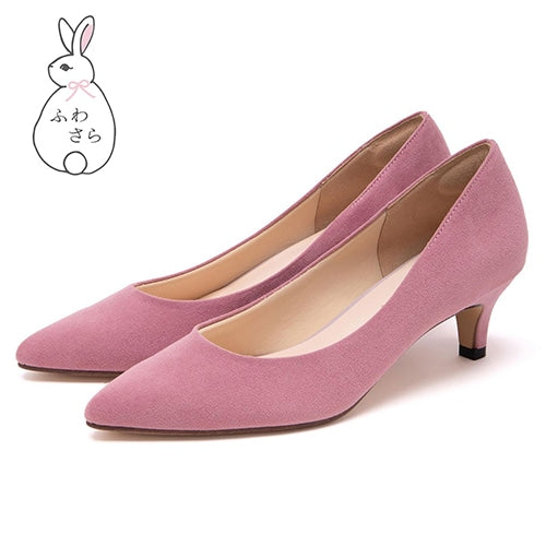 5cmポインテッド<ふわさら>痛くないパンプス<ふわふわ&gt