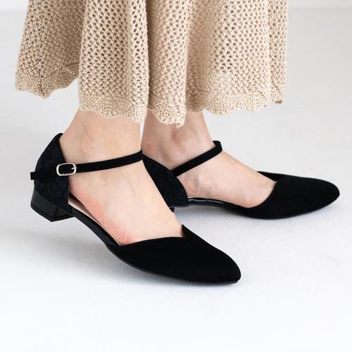 マテリアルコンビセパレートパンプス