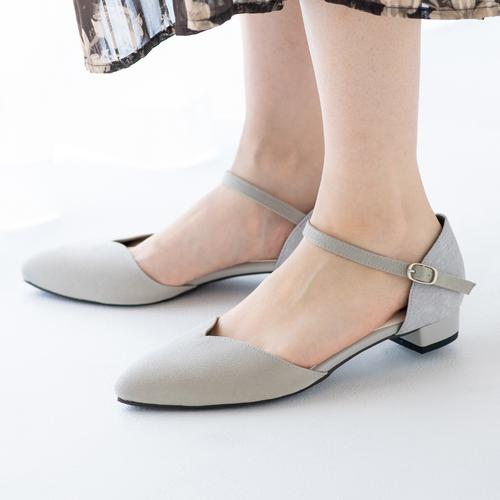 マテリアルコンビセパレートパンプス