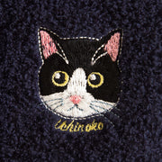 Uchinoko mate にゃんこシリーズ　オーガニックコットン刺繍ハンカチ