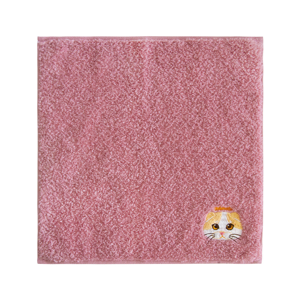 Uchinoko mate にゃんこシリーズ オーガニックコットン刺繍ハンカチ