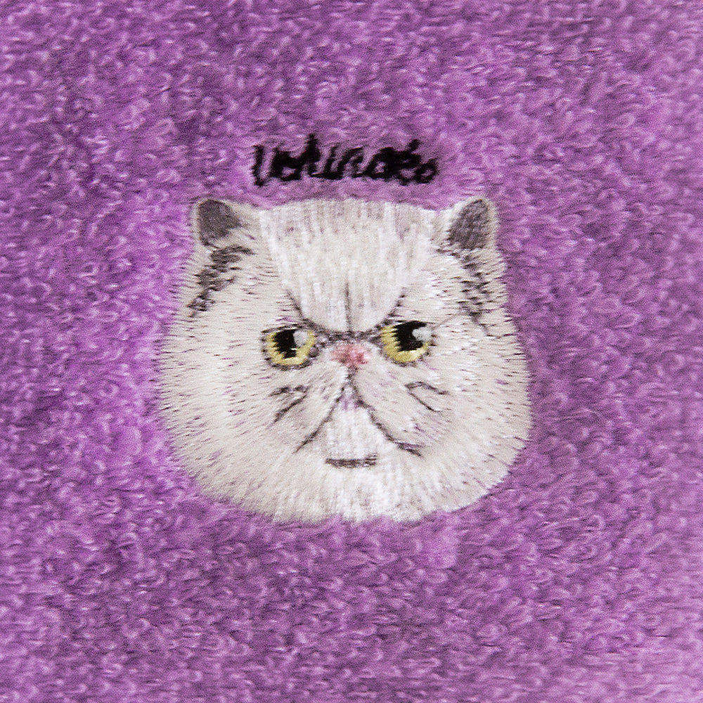 Uchinoko mate にゃんこシリーズ　オーガニックコットン刺繍ハンカチ
