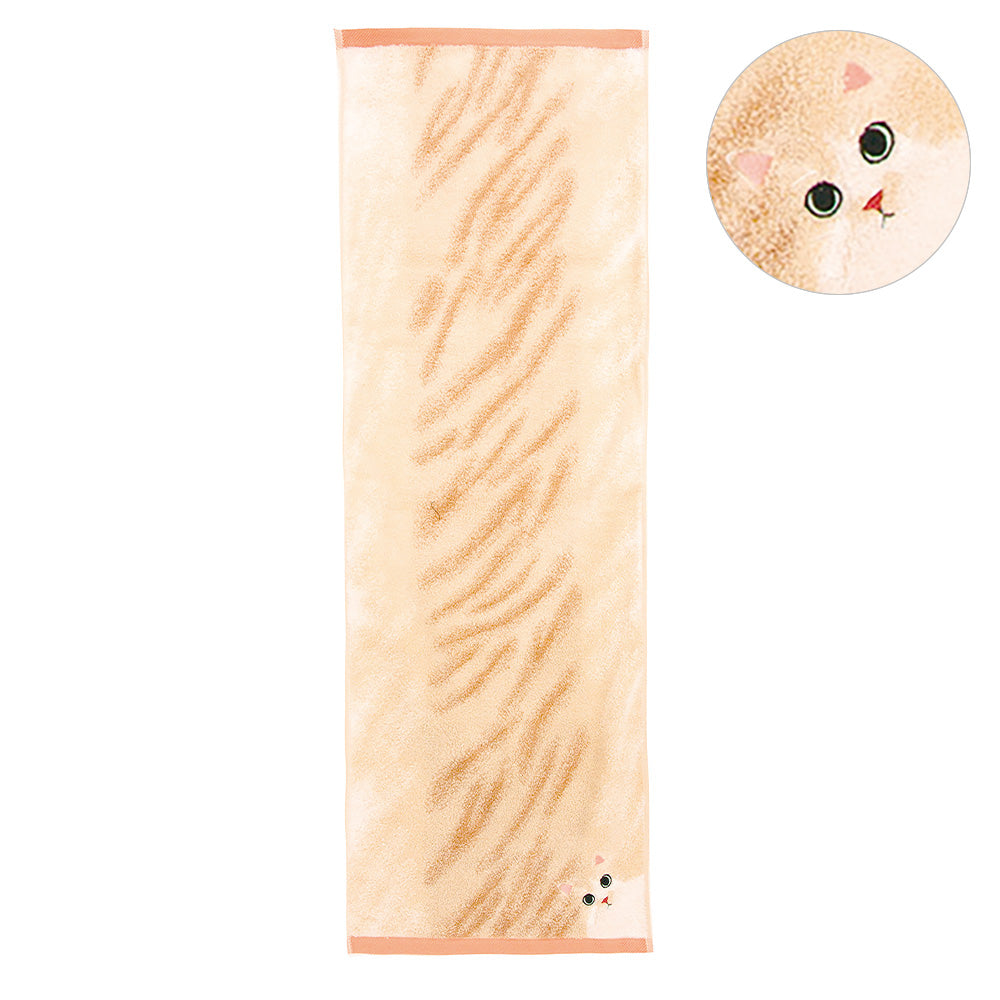 Uchinoko mate にゃんこシリーズ 毛並みロングフェイスタオル – JELLY