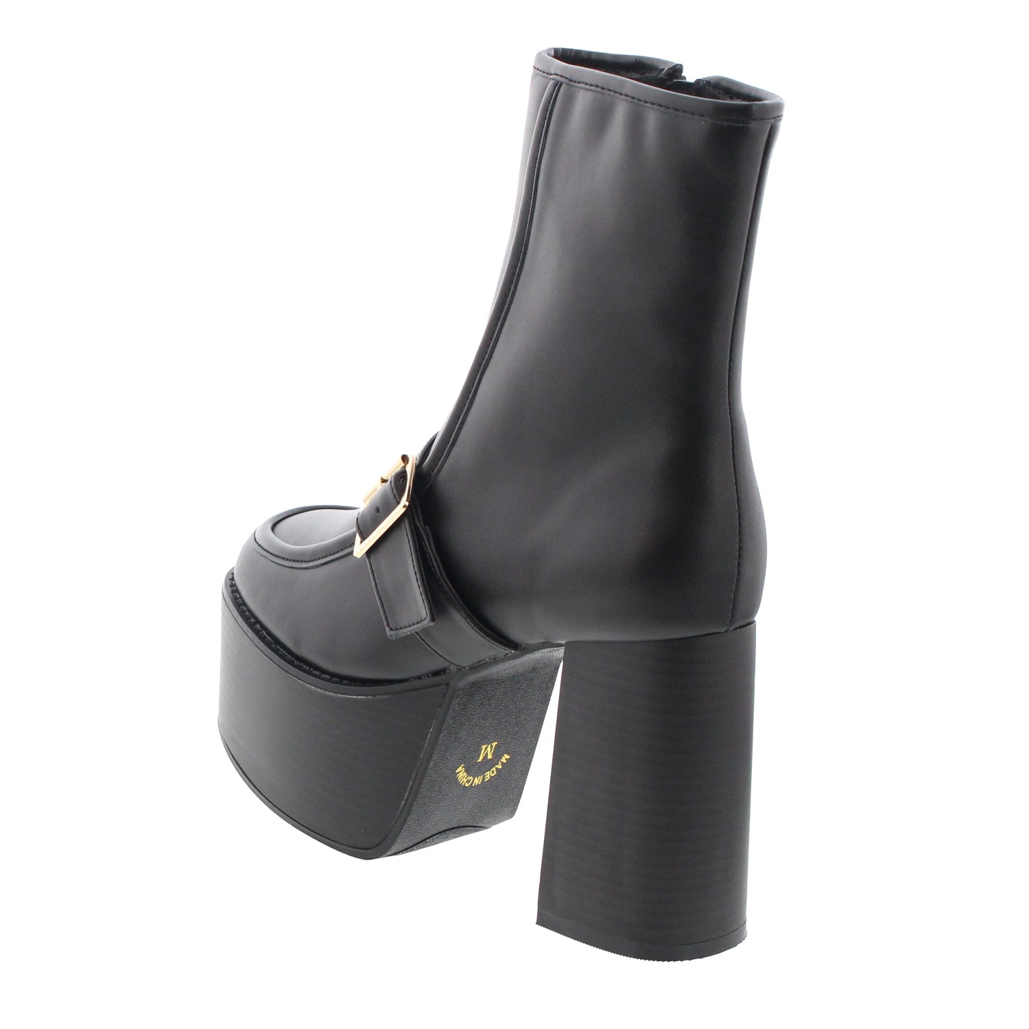 【JB selection】ストームヒールバックルベルトショートブーツ