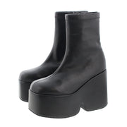 【JB selection】厚底ストレッチショートブーツ