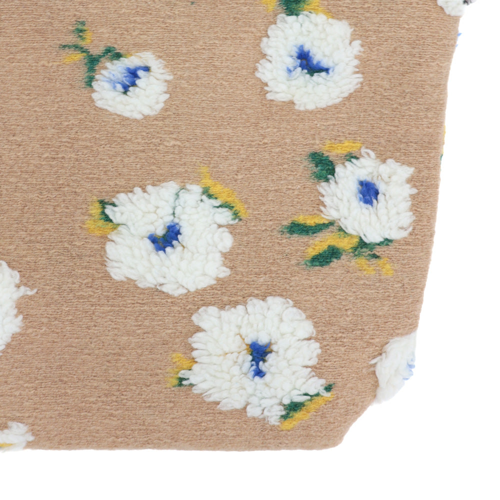 フラワーモチーフ刺繍トートバッグ