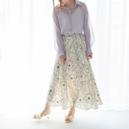 シアーリボンポインテッドセパレートサンダル