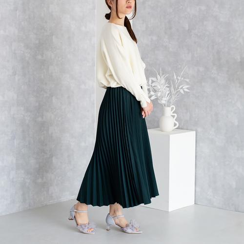シアーリボンポインテッドセパレートサンダル