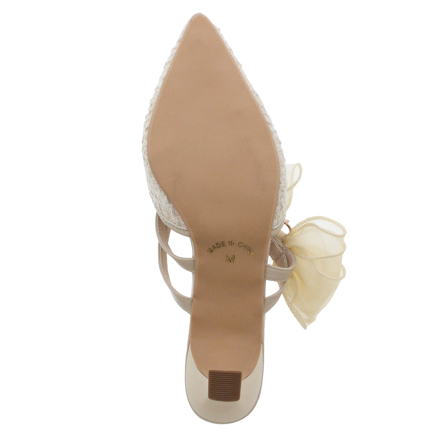 【JB selection】シアーリボンハートチャームミュールパンプス