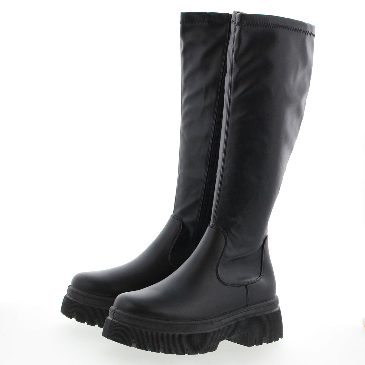 【JB selection】トラックソールストレッチロングブーツ