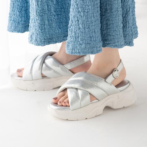 パテッドクロスベルトスポーツサンダル【厚底】: サンダル | ジェリー