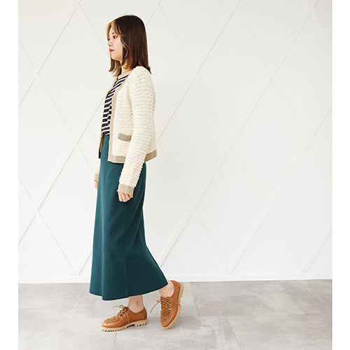 プードルファーレースアップシューズ