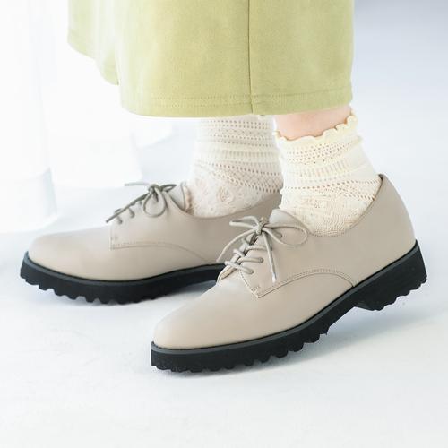 インナーファーレースアップマニッシュシューズ