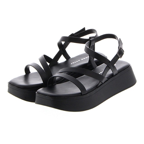 Sale 厚底ラインストラップサンダル 210 ｍ ヘビ柄 サンダル ジェリービーンズ公式通販 Jelly Beans Online Shop