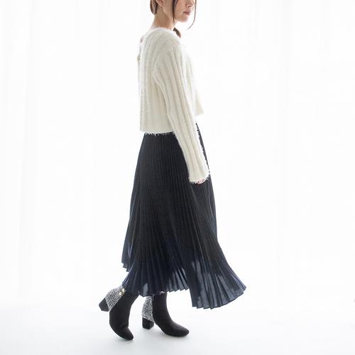 ダブルボタンコンビショートブーツ