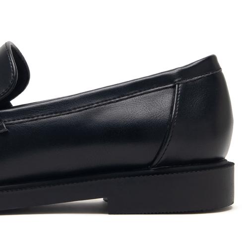 メタルパーツリボンローファーシューズ