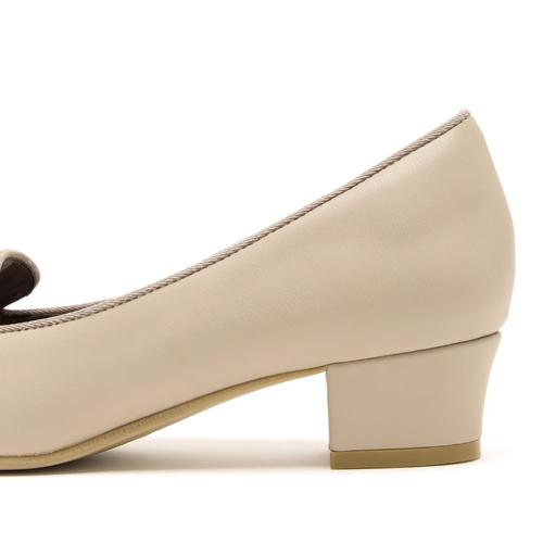 <ふわさら>サークルビジュービットローファーパンプス