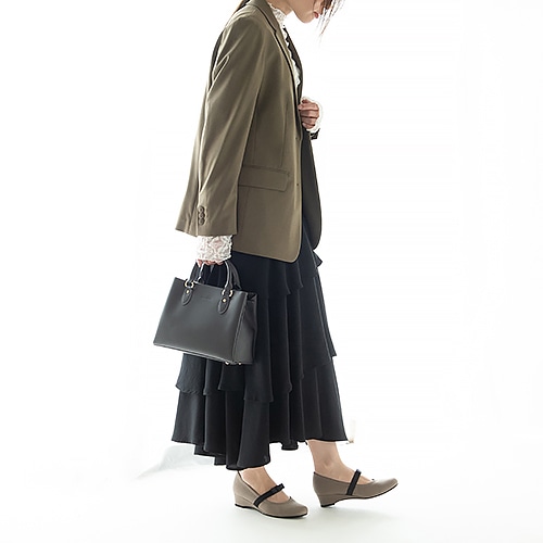 【WEB限定】リボンゴムストラップパンプス/204-43017