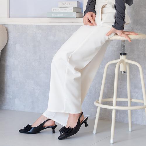 オーガンジーリボン2WAYバックバンドパンプス