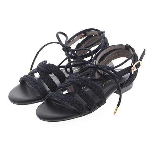 Sale 2wayレースアップ編み込みサンダル 4 ｍ カーキ サンダル ジェリービーンズ公式通販 Jelly Beans Online Shop