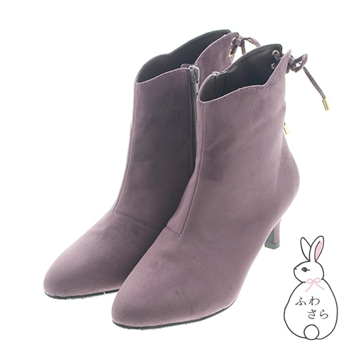 バックリボンショートブーツ ふわさら 4 426 ｌｌ ブラック ブーツ ジェリービーンズ公式通販 Jelly Beans Online Shop