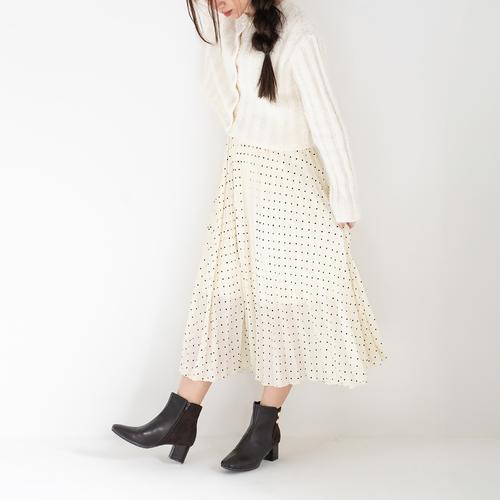 ダブルボタンコンビショートブーツ