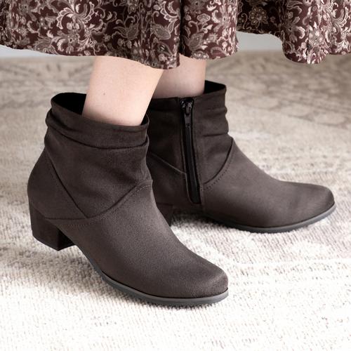 スエードルーズショートブーツ