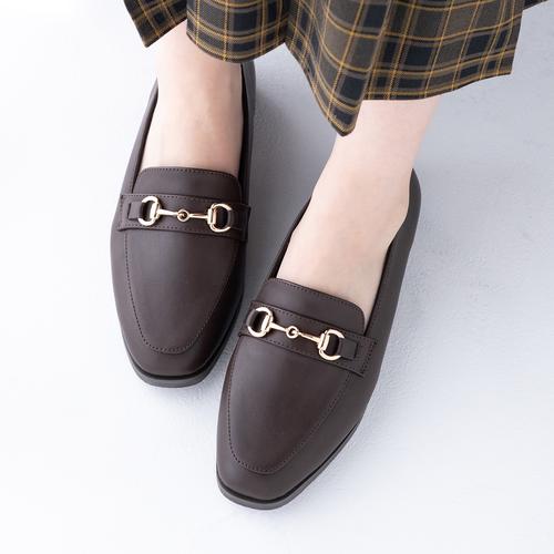 【あったか仕様】ビットローファーシューズ