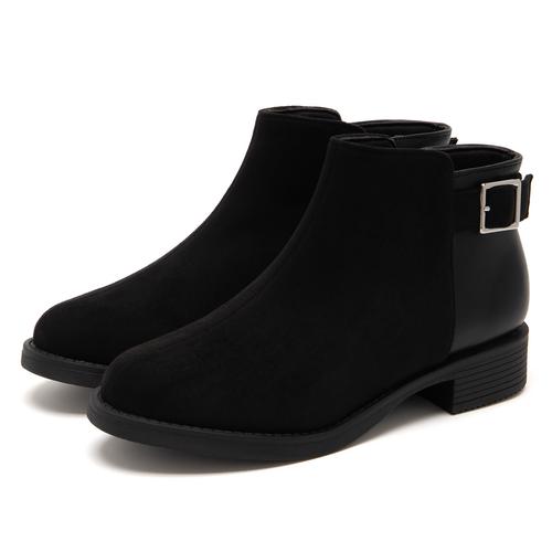 サイドベルトショートブーツ