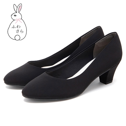 プレーン<ふわさら>痛くないパンプス【新色】