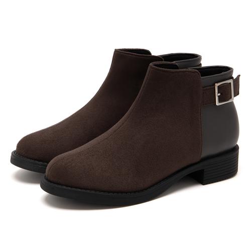 サイドベルトショートブーツ