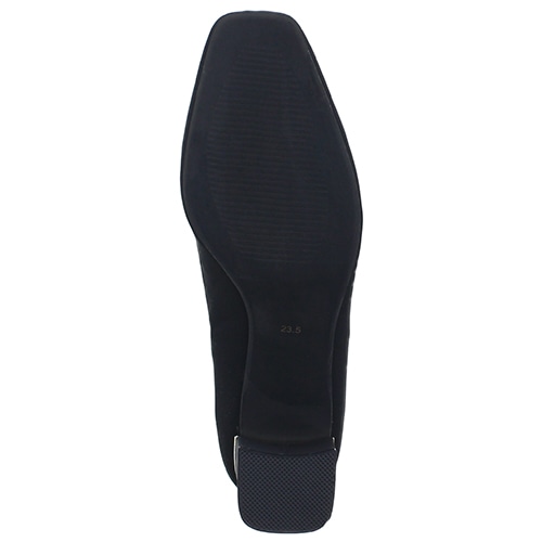ビジューラインヒールコンビパンプス<ふわさら>/204-22923(22.5cm