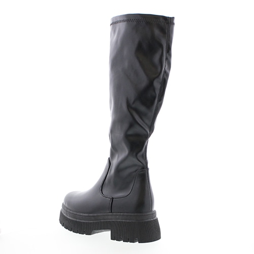 厚底ストレッチロングブーツ