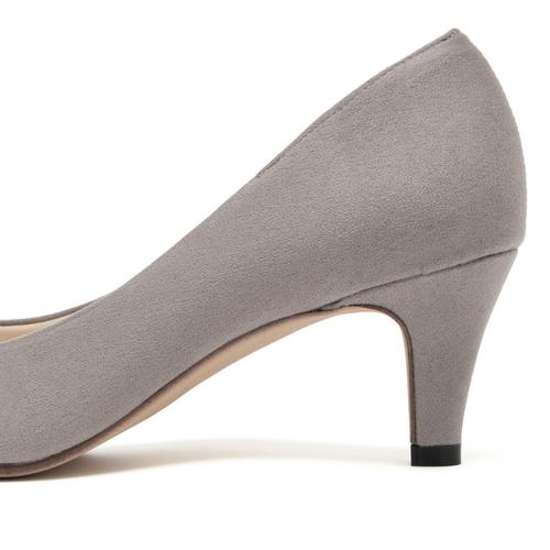 ラウンドトゥプレーン<ふわさら>痛くないパンプス