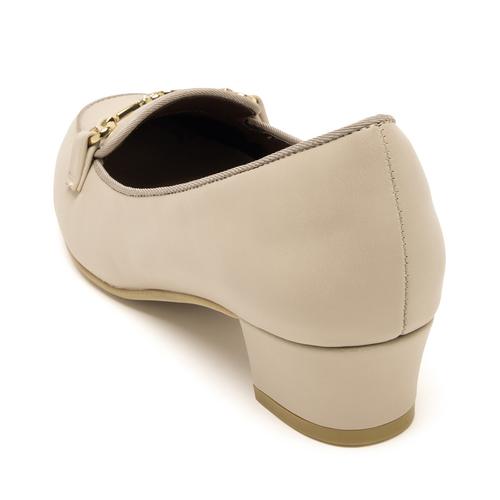 <ふわさら>サークルビジュービットローファーパンプス