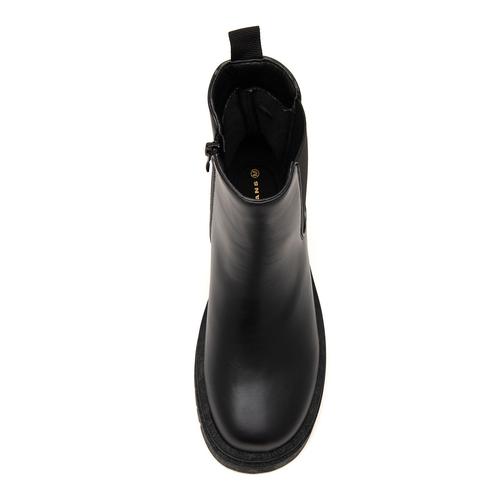 トラックソールレースサイドゴアショートブーツ