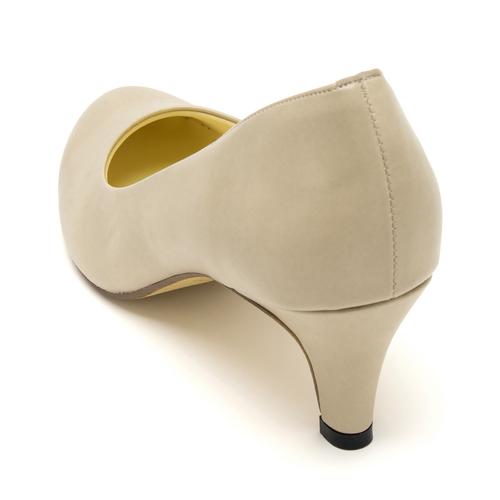 ラウンドトゥプレーン<ふわさら>痛くないパンプス【新色】