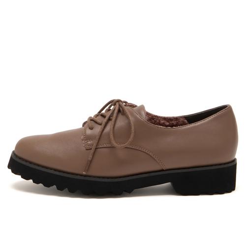 インナーファーレースアップマニッシュシューズ