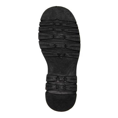 トラックソールレースサイドゴアショートブーツ