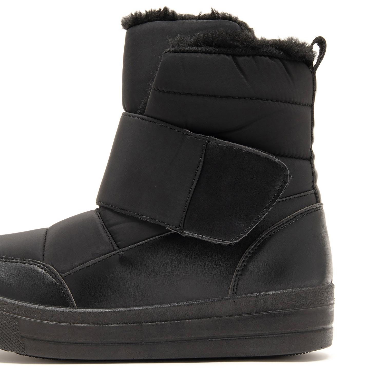 あったかベルクロベルトファーショートブーツ