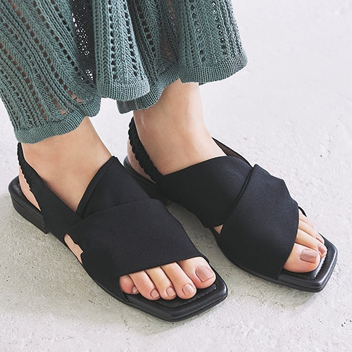 ★SALE★（サスティナブル商品）ターバンバックバンドサンダル/130-30433