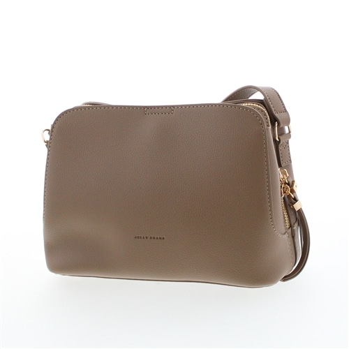 メタルアクセントファスナーショルダーバッグ【新色】