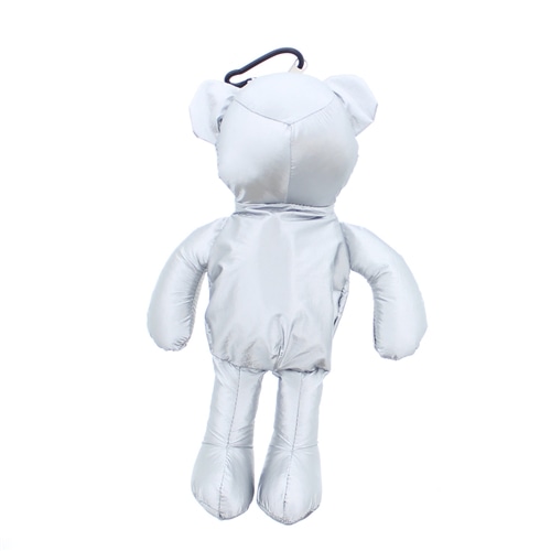 クマぬいぐるみ型ポケッタブルエコバッグチャーム