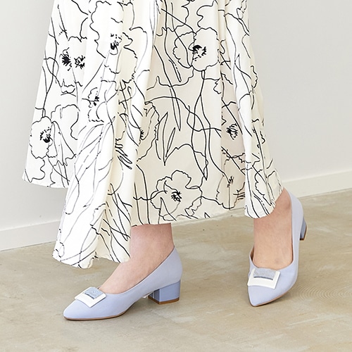 ★SALE★レースバックルパンプス/204-32629