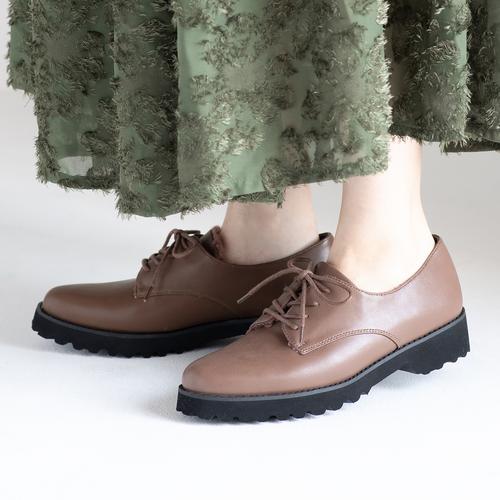 インナーファーレースアップマニッシュシューズ