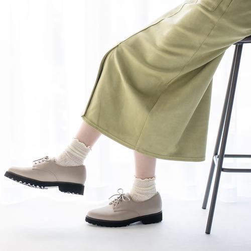インナーファーレースアップマニッシュシューズ