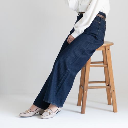 <ふわさら>サークルビジュービットローファーパンプス