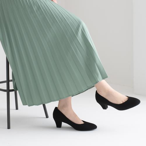 プレーン<ふわさら>痛くないパンプス【新色】